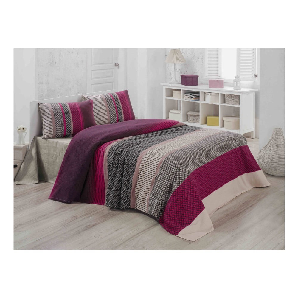 E-shop Ľahká bavlnená prikrývka cez posteľ Carro Mundo, 140 × 200 cm