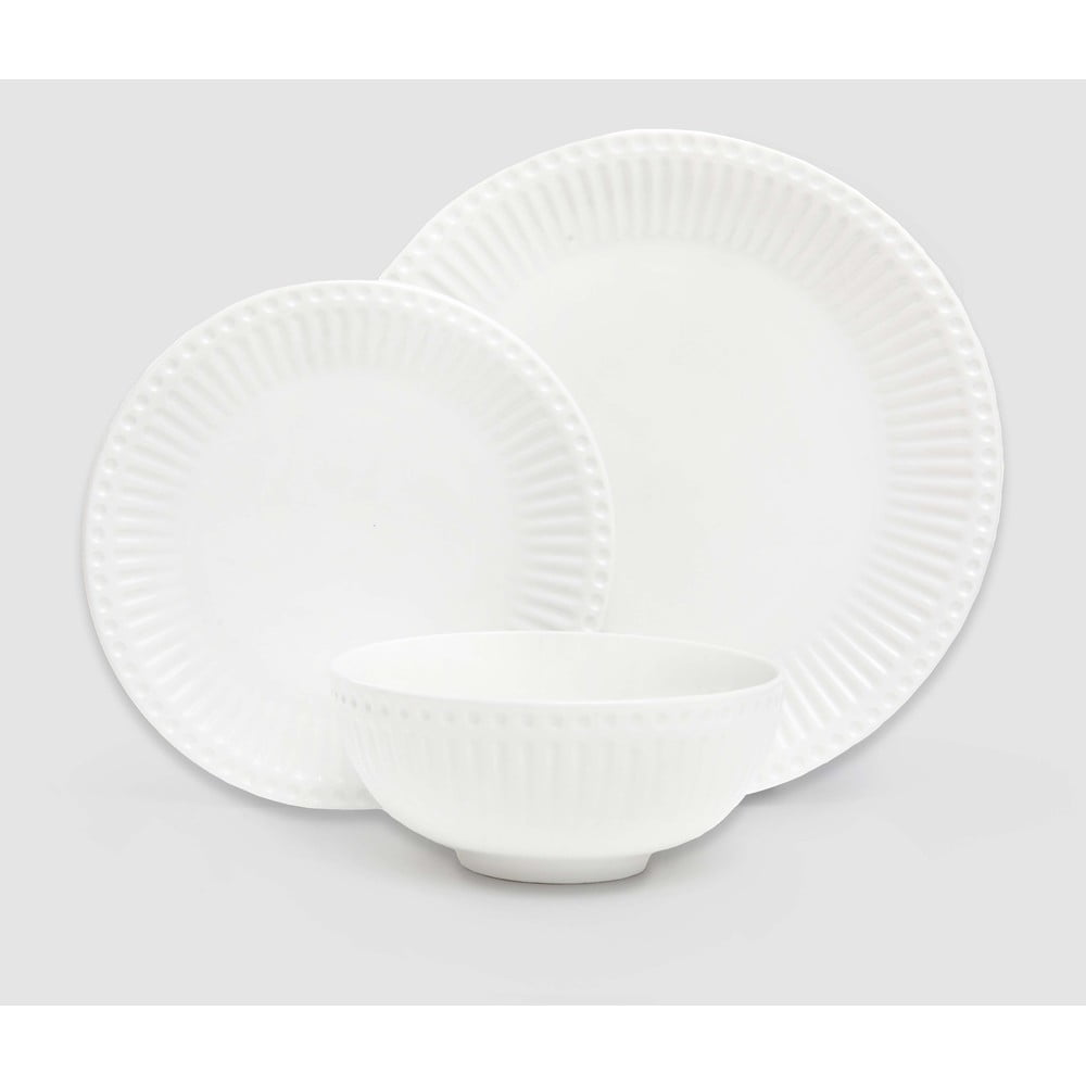 E-shop 12-dielna súprava bieleho porcelánového riadu Bonami Essentials Purita