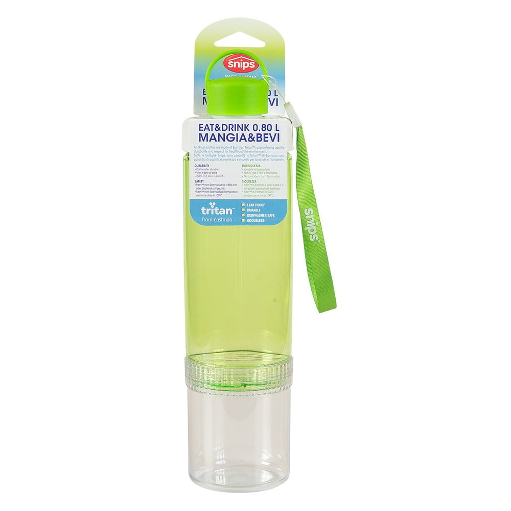 E-shop Zelená fľaša na vodu Snips Eat&Drink, 750 ml