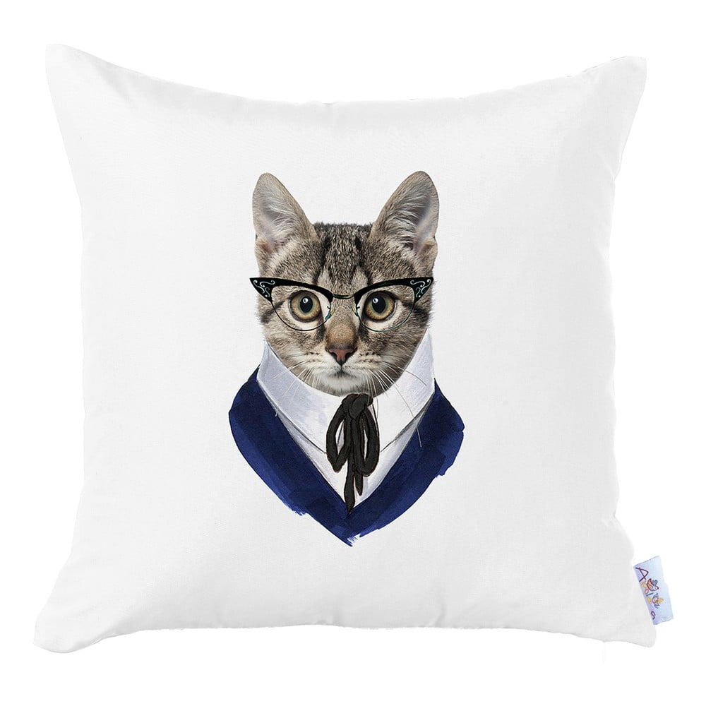 Obliečka na vankúš Mike & Co. NEW YORK Business Cat, 43 × 43 cm