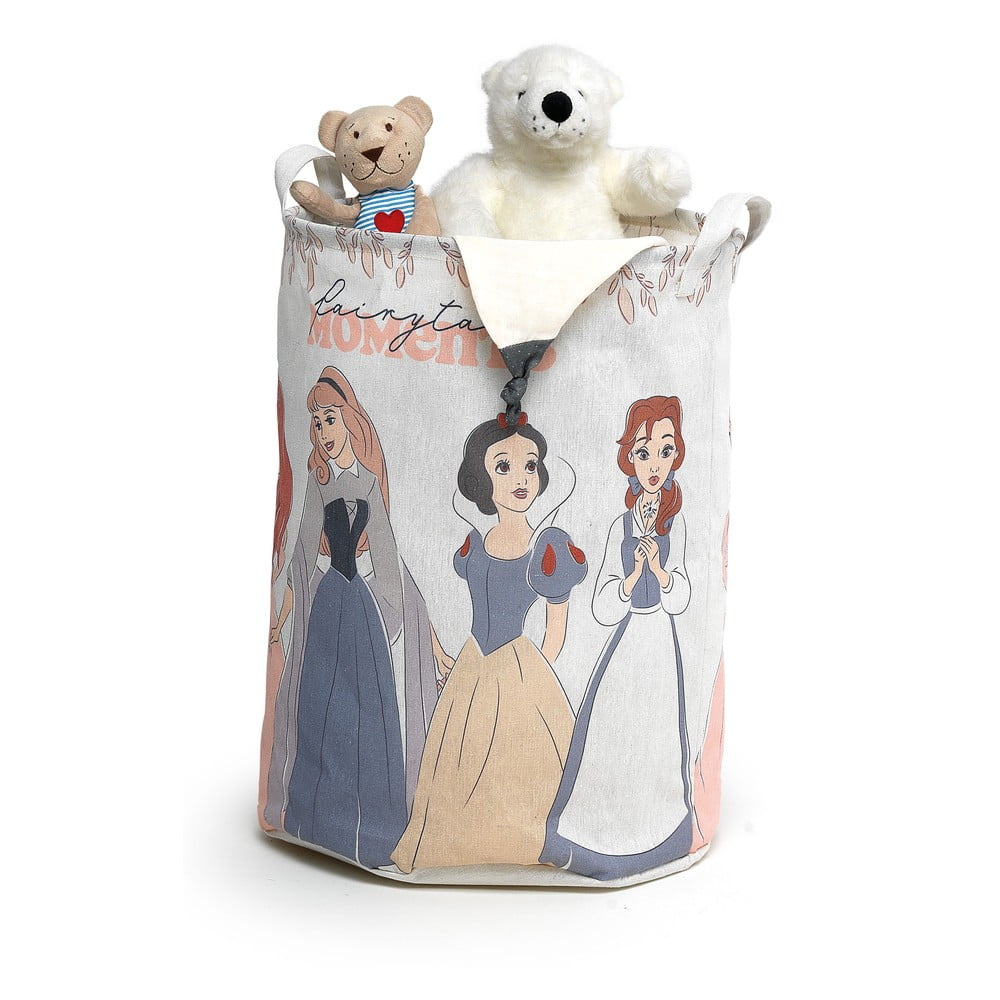 E-shop Detský textilný úložný kôš Domopak Disney Princess, výška 45 cm