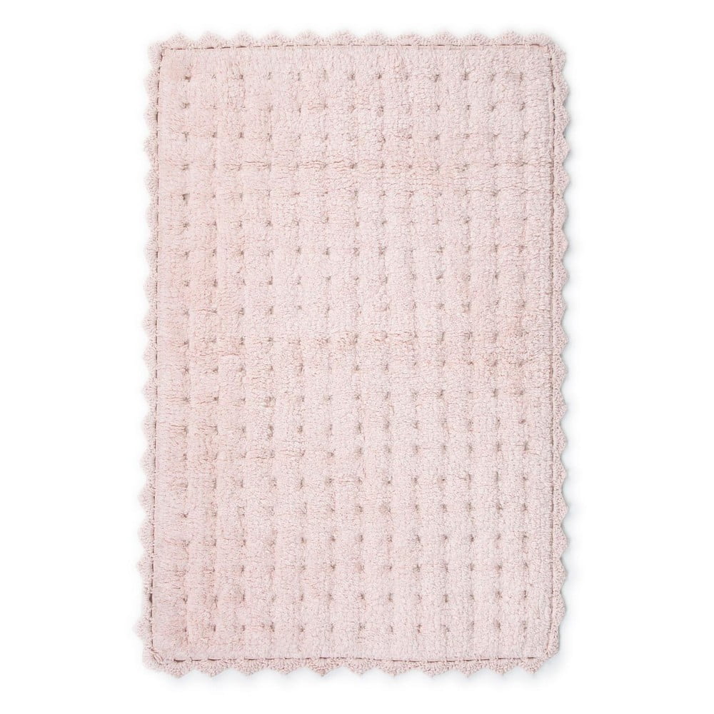 E-shop Ružová bavlnená kúpeľňová predložka Foutastic Garnet, 70 x 110 cm