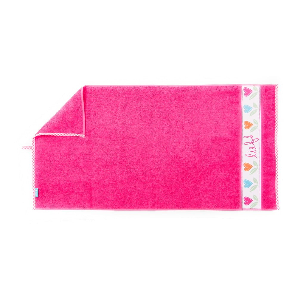 E-shop Ružový uterák Tiseco Home Studio, 70 x 130 cm