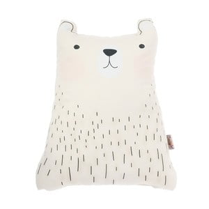 Svetlohnedý detský vankúšik s prímesou bavlny Apolena Pillow Toy Bear Cute, 22 x 30 cm