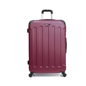 Tmavočervený cestovný kufor na kolieskách BlueStar Madrid, 91 l