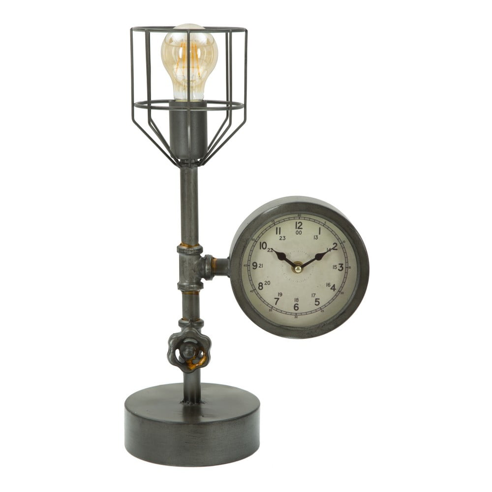 Obrázok Stolová lampa s hodinami Mauro Ferretti Industry Clock, 26 x 45 cm