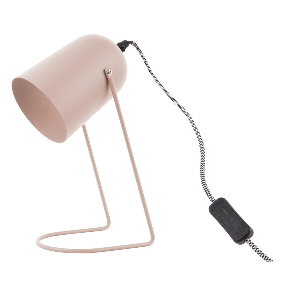 E-shop Ružová stolová lampa Leitmotiv Enchant, výška 30 cm