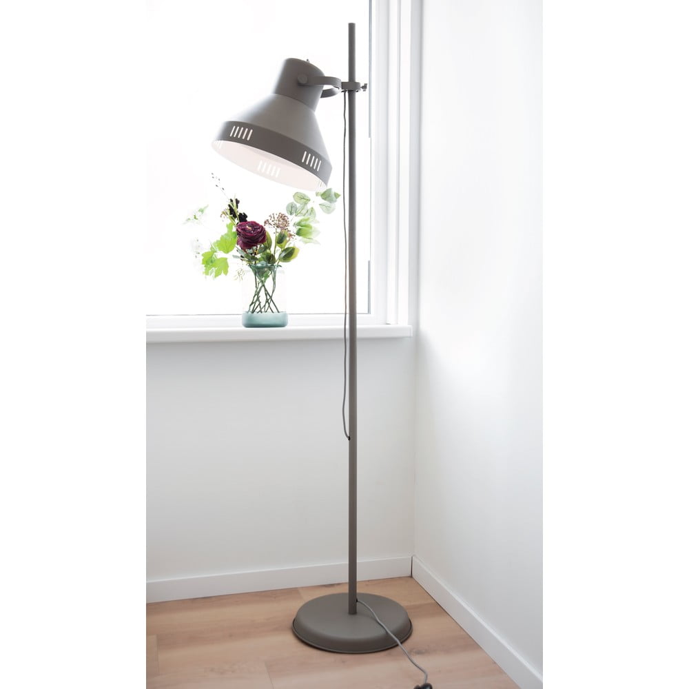 Obrázok Sivá stojacia lampa Leitmotiv Tuned Iron, výška 180 cm