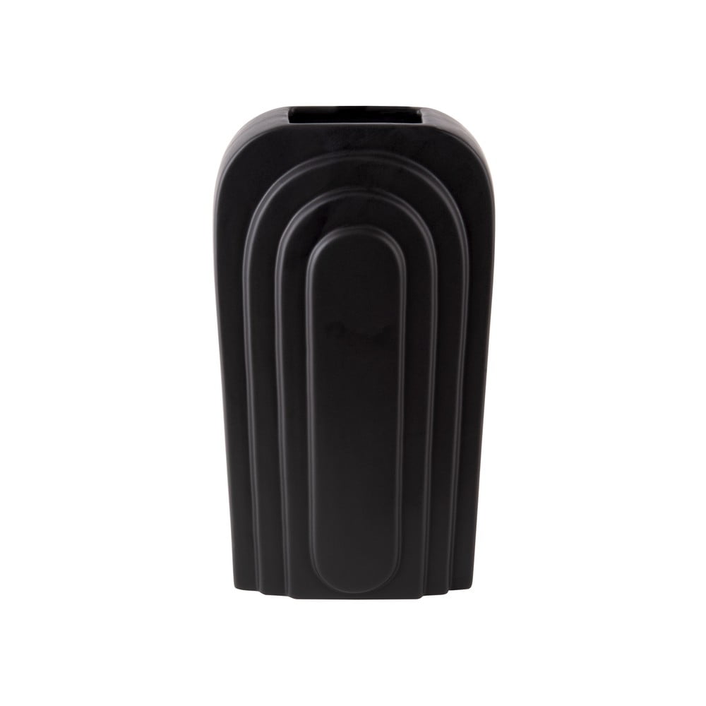 E-shop Čierna keramická váza PT LIVING Arc, výška 18 cm