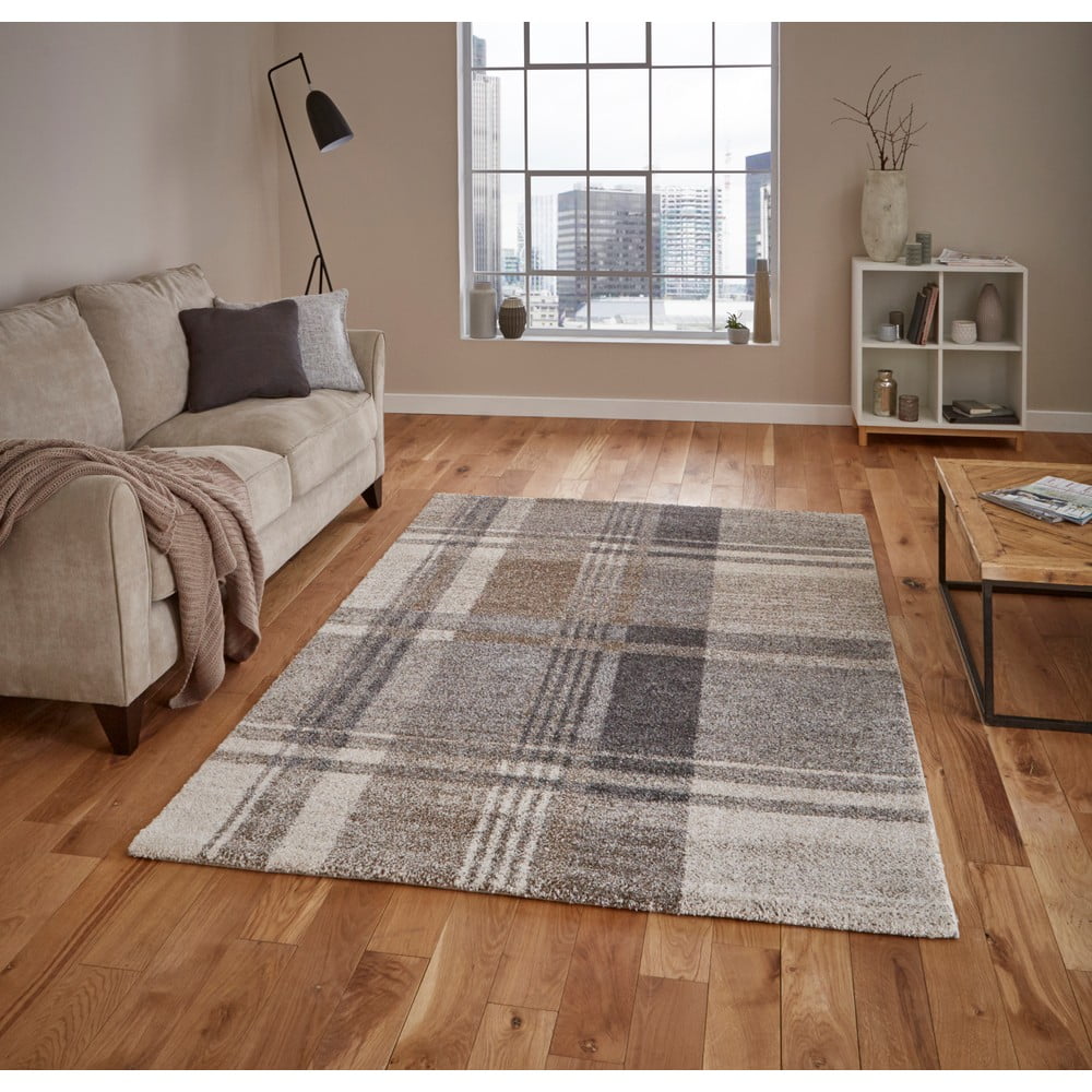 E-shop Béžovo-sivý koberec Think Rugs Elegant, 120 × 170 cm