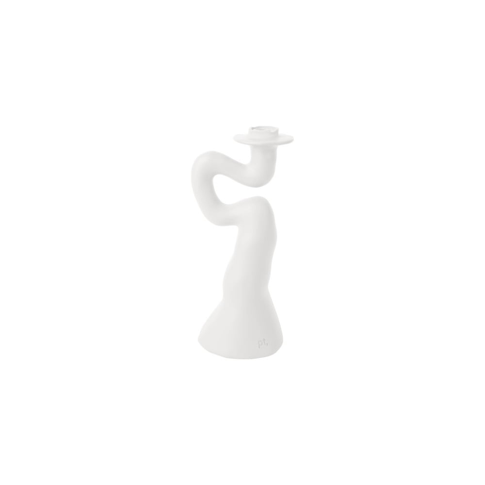 E-shop Biely polyresinový svietnik Swirl - PT LIVING