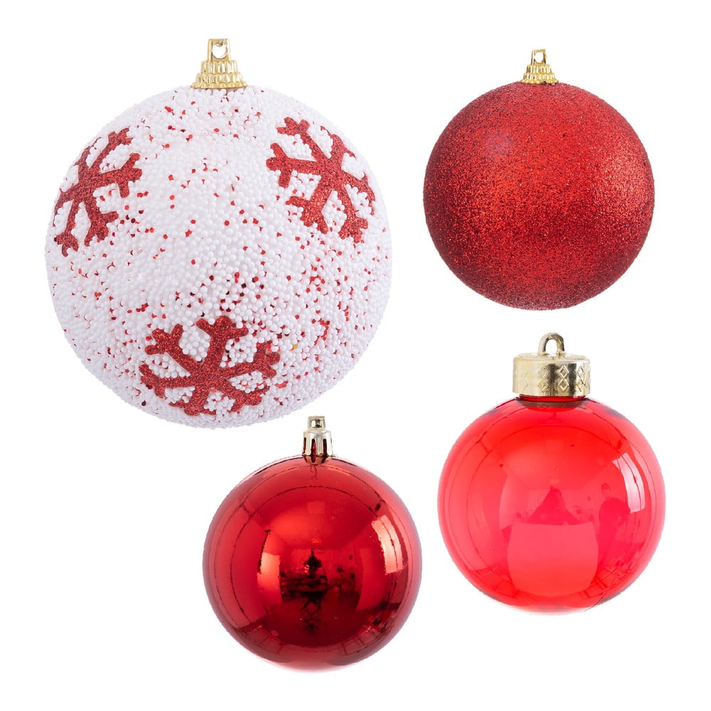 E-shop Súprava 16 vianočných ozdôb v červenej farbe Unimasa Foam, ø 6 cm