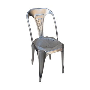 Sivá kovová stolička Antic Line Chaise