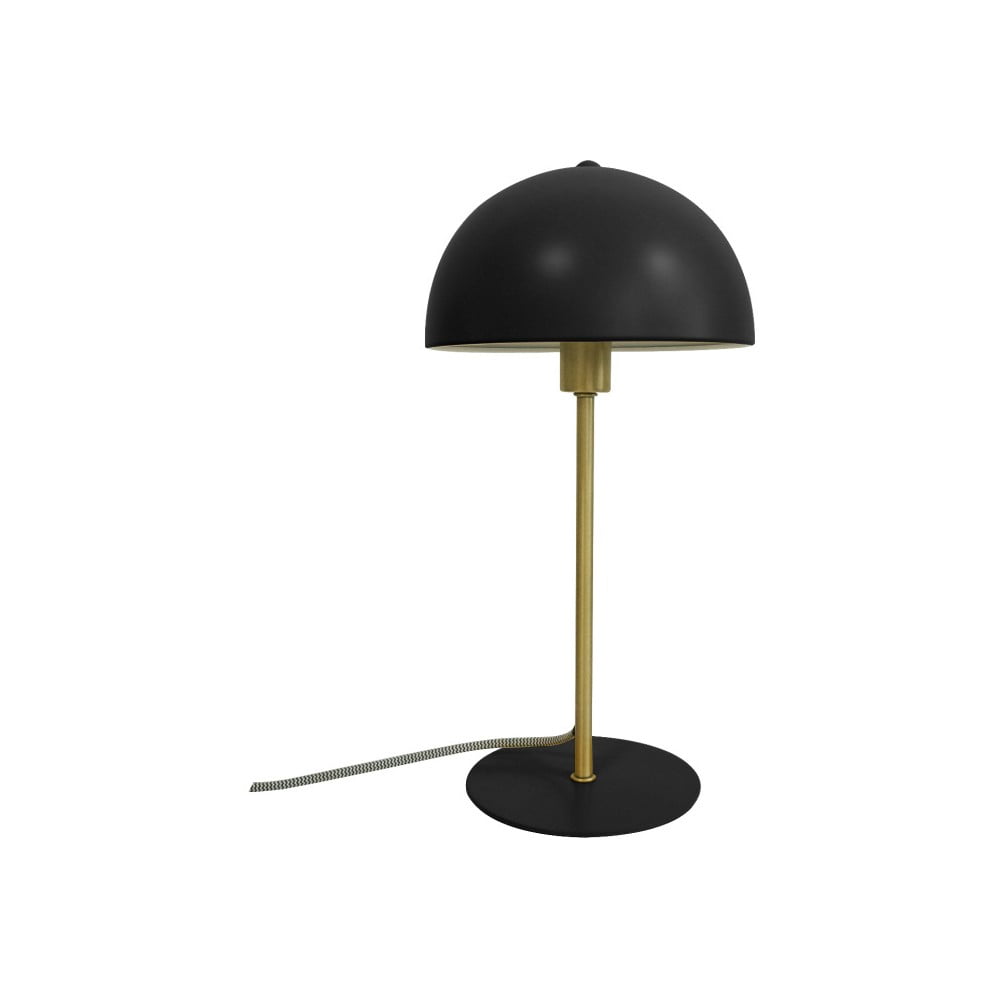 E-shop Čierna stolová lampa Leitmotiv Bonnet