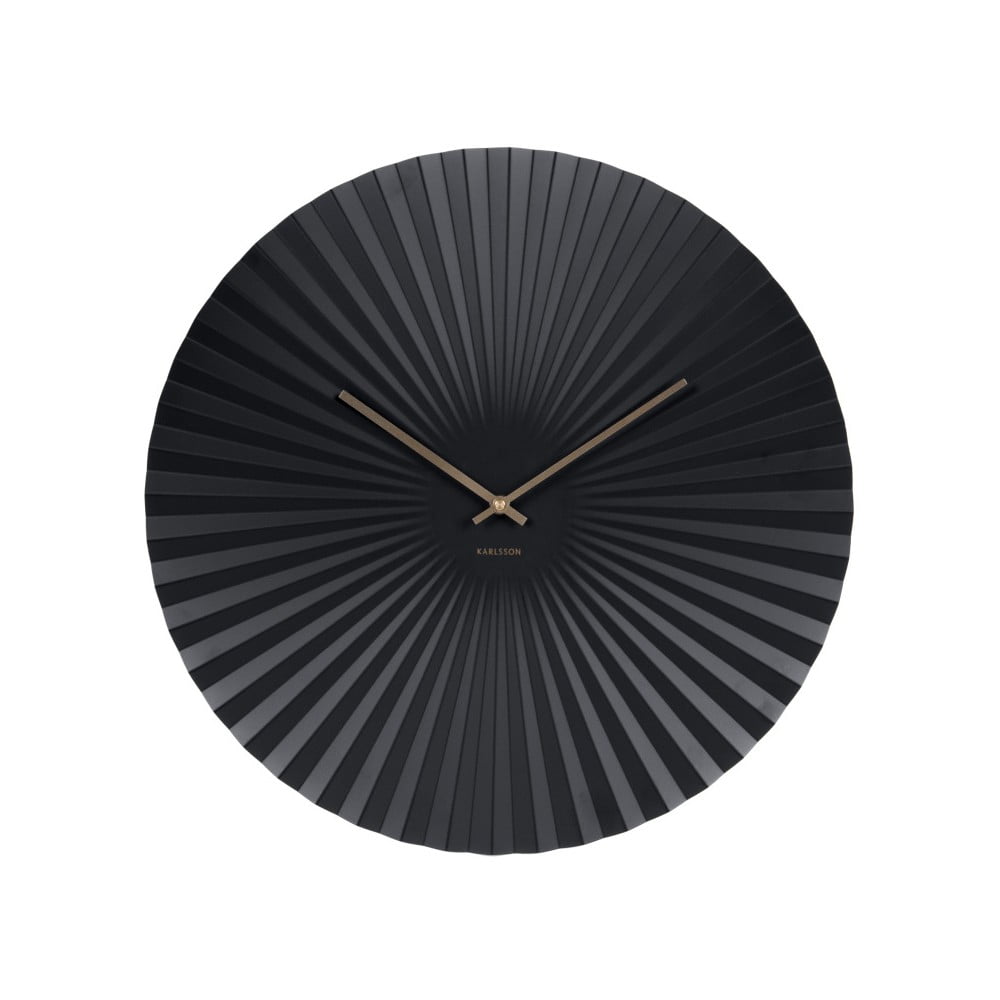 E-shop Hodiny v čiernej farbe Karlsson Sensu, ⌀ 50 cm
