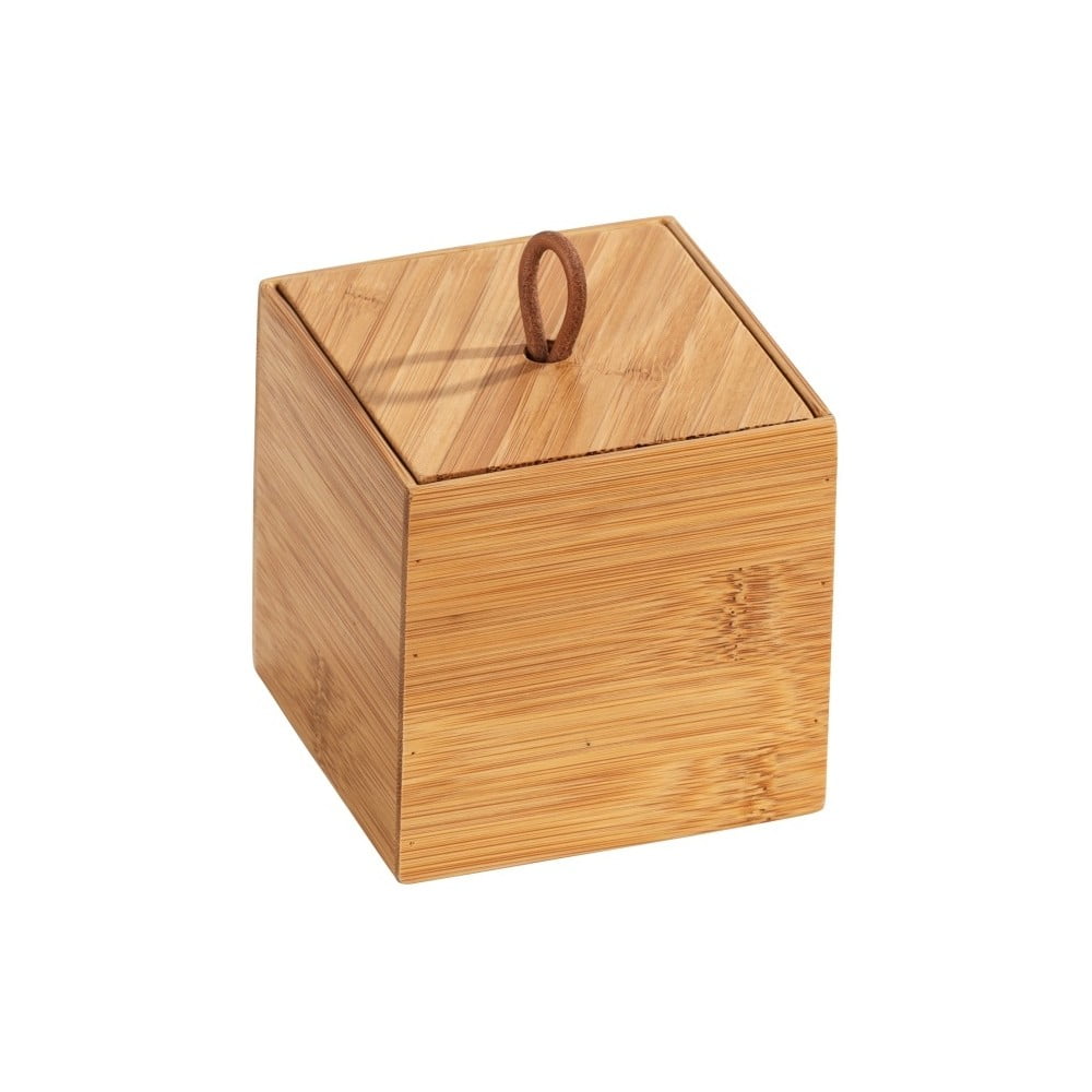 E-shop Bambusový box s vekom Wenko Terra, šírka 9 cm