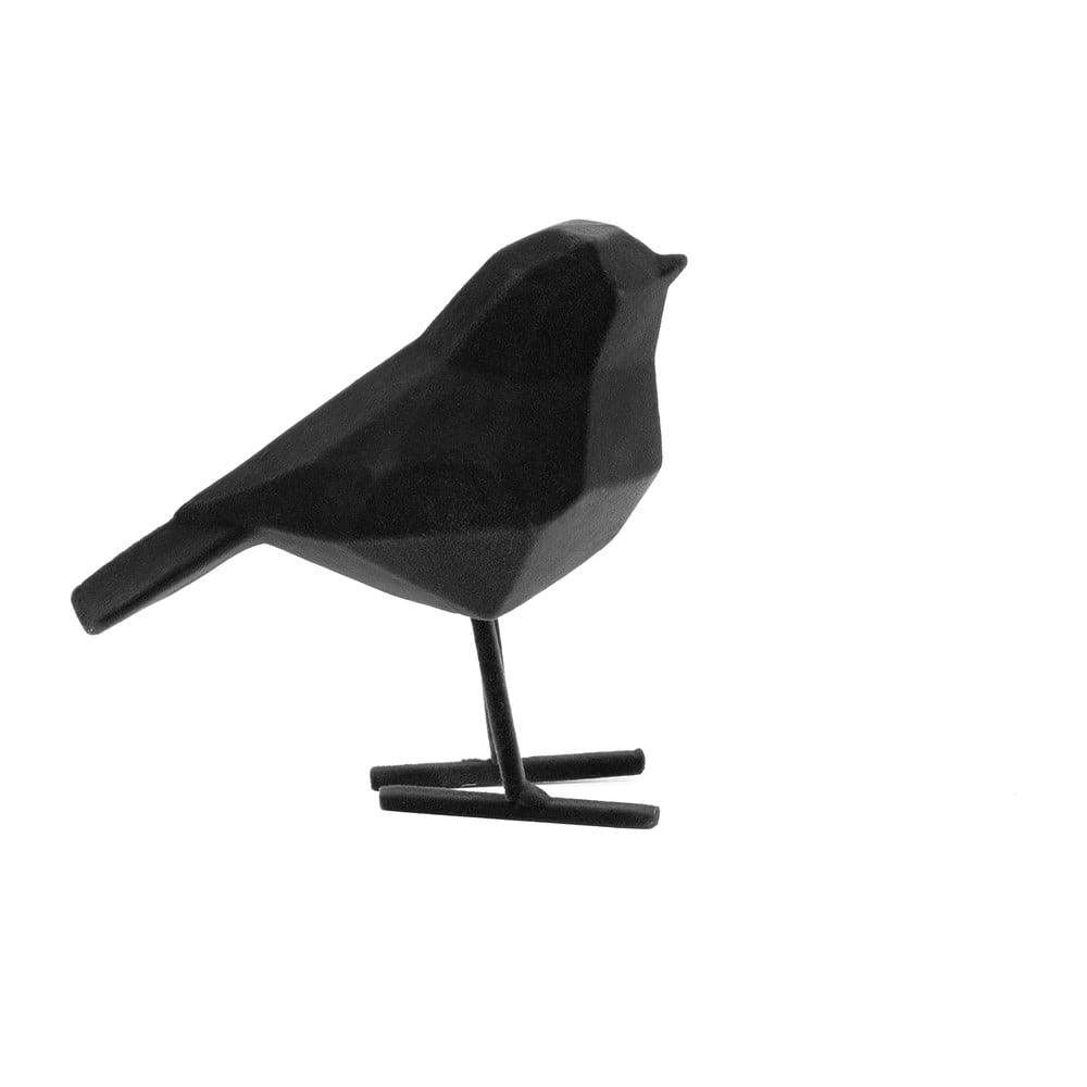 Čierna dekoratívna figúrka PT LIVING Bird, výška 13,5 cm