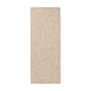 Béžovohnedý behúň BT Carpet Wolly, 80 × 200 cm