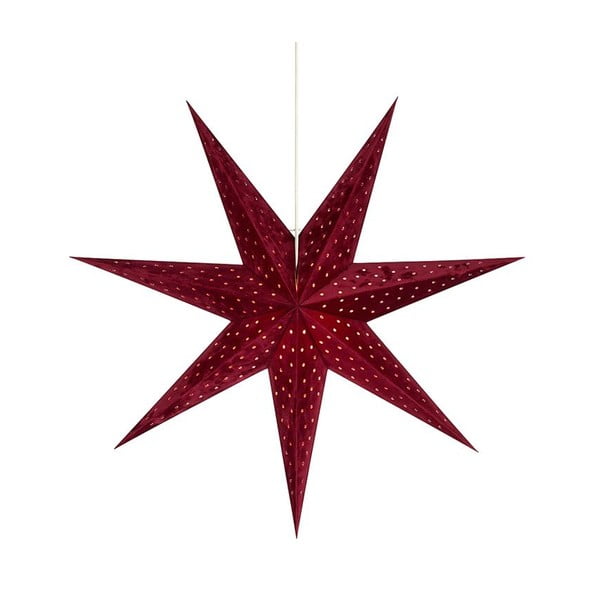 Červená svetelná dekorácia Markslöjd Velours, výška 75 cm