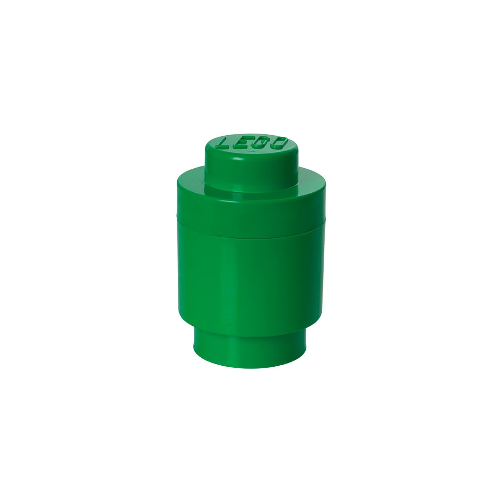 E-shop Zelený úložný okrúhly box LEGO®, ⌀ 12,5 cm