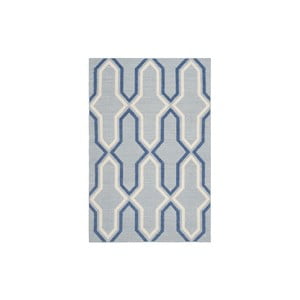 Vlnený koberec Aklajm 152x243 cm, modrý