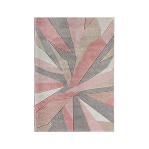 Ružový koberec Flair Rugs Shatter, 80 × 150 cm