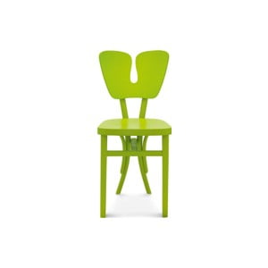 Zelená drevená stolička Fameg Gitte
