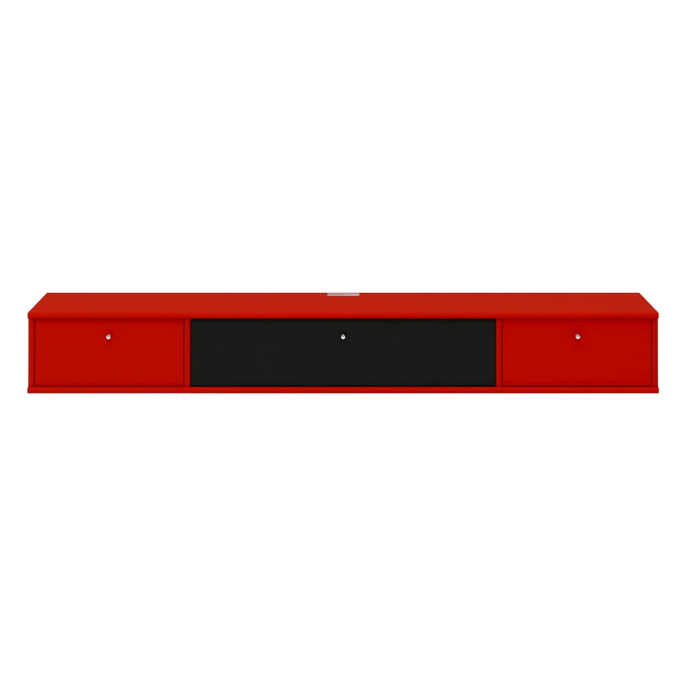 E-shop Červený TV stolík Mistral 035