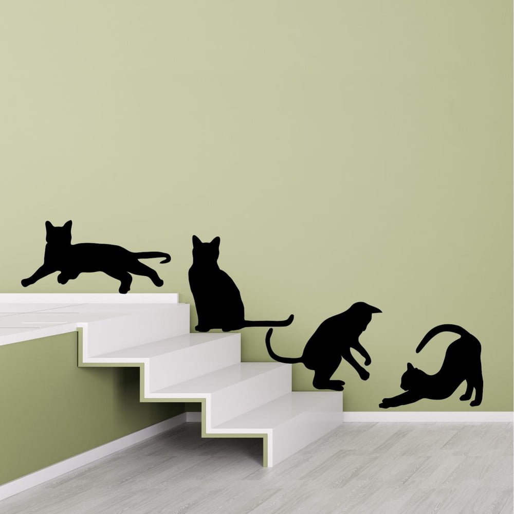 Samolepka na stenu Cats Silhouettes