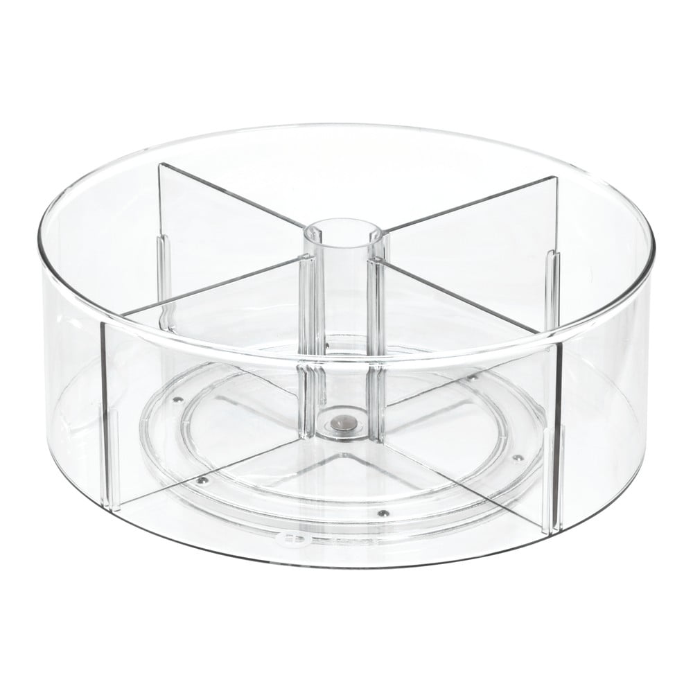 Obrázok Okrúhly transparentný úložný box iDesign The Home Edit, Ø 31 cm