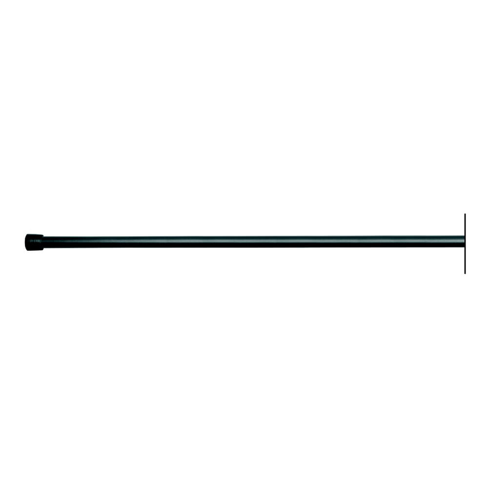 E-shop Čierna tyč na sprchový záves s nastaviteľnou dĺžkou InterDesign Cameo, 109 - 190 cm
