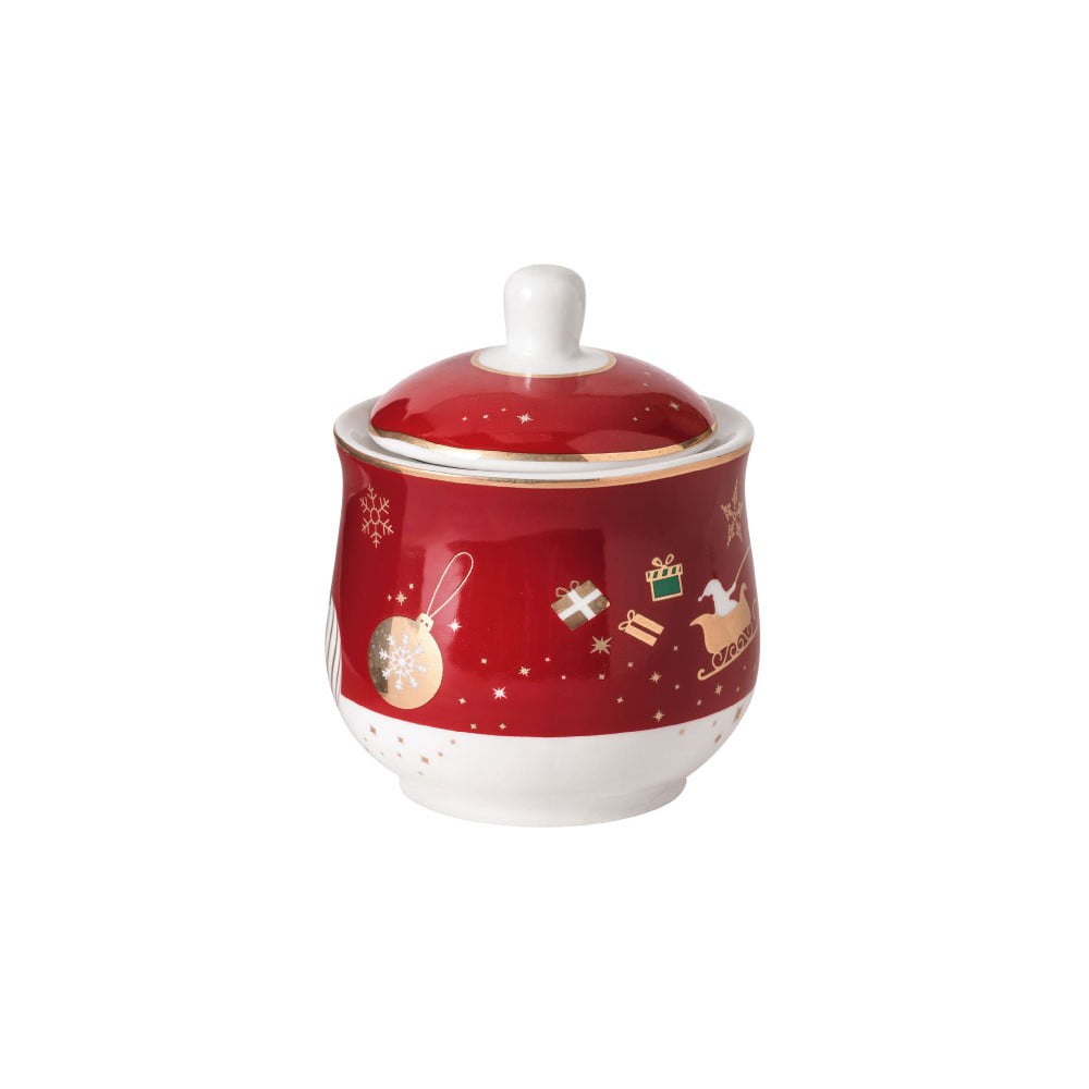 E-shop Porcelánová cukornička s vianočným motívom Brandani Alleluia, ⌀ 9 cm