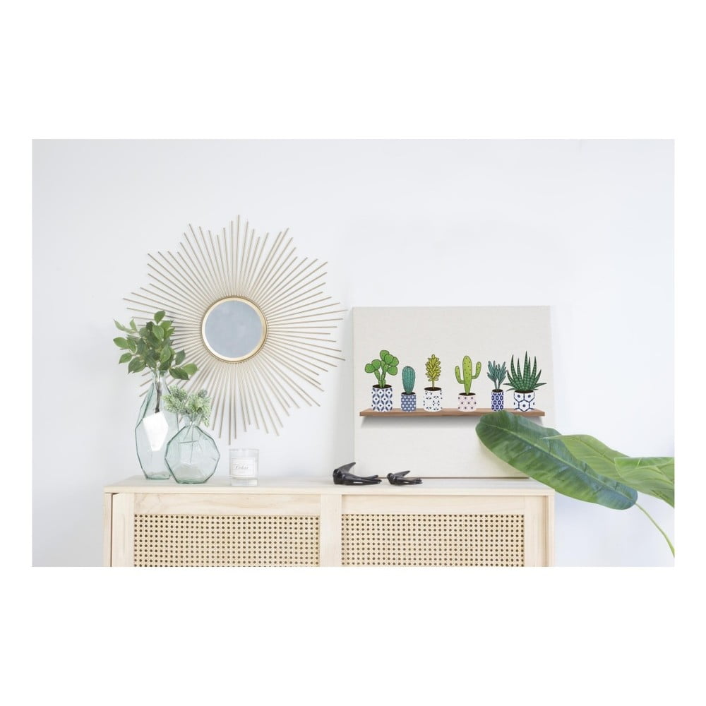 Obrázok Obraz na plátne Really Nice Things Lino Cactus Shelve, 50 × 70 cm