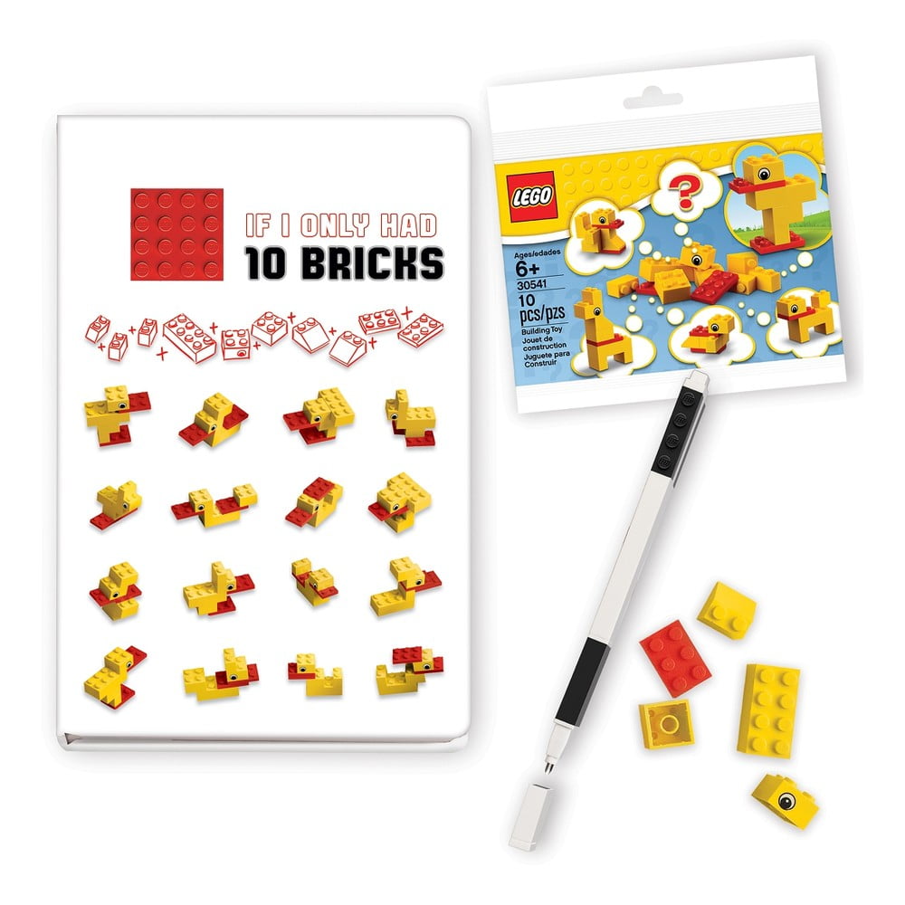 Obrázok Sada zápisníka, pera a stavebnice LEGO® Stationery Classic Ducks