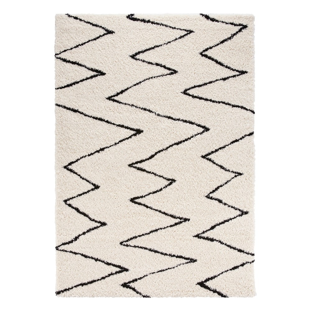 E-shop Béžovo-čierny koberec Mint Rugs Jara, 120 x 170 cm