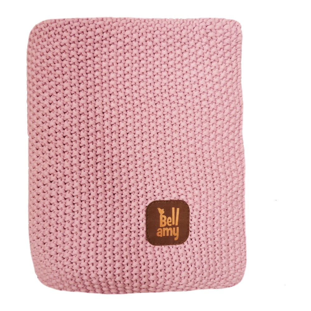 E-shop Ružová bavlnená detská deka 100x80 cm Rosy - BELLAMY