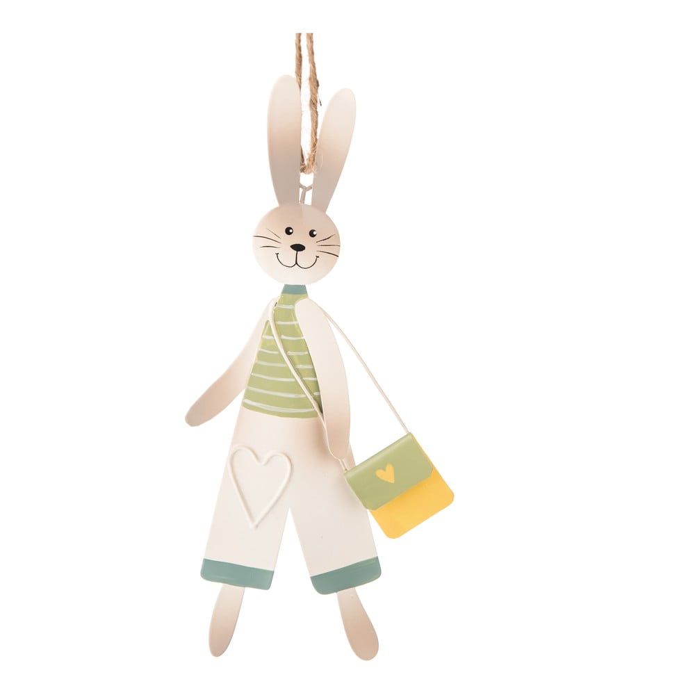 E-shop Kovová závesná dekorácia Dakls Mr. Bunny