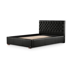 Čierna posteľ s úložným priestorom Ted Lapidus Maison AMÉTHYSTE, 160 × 200 cm