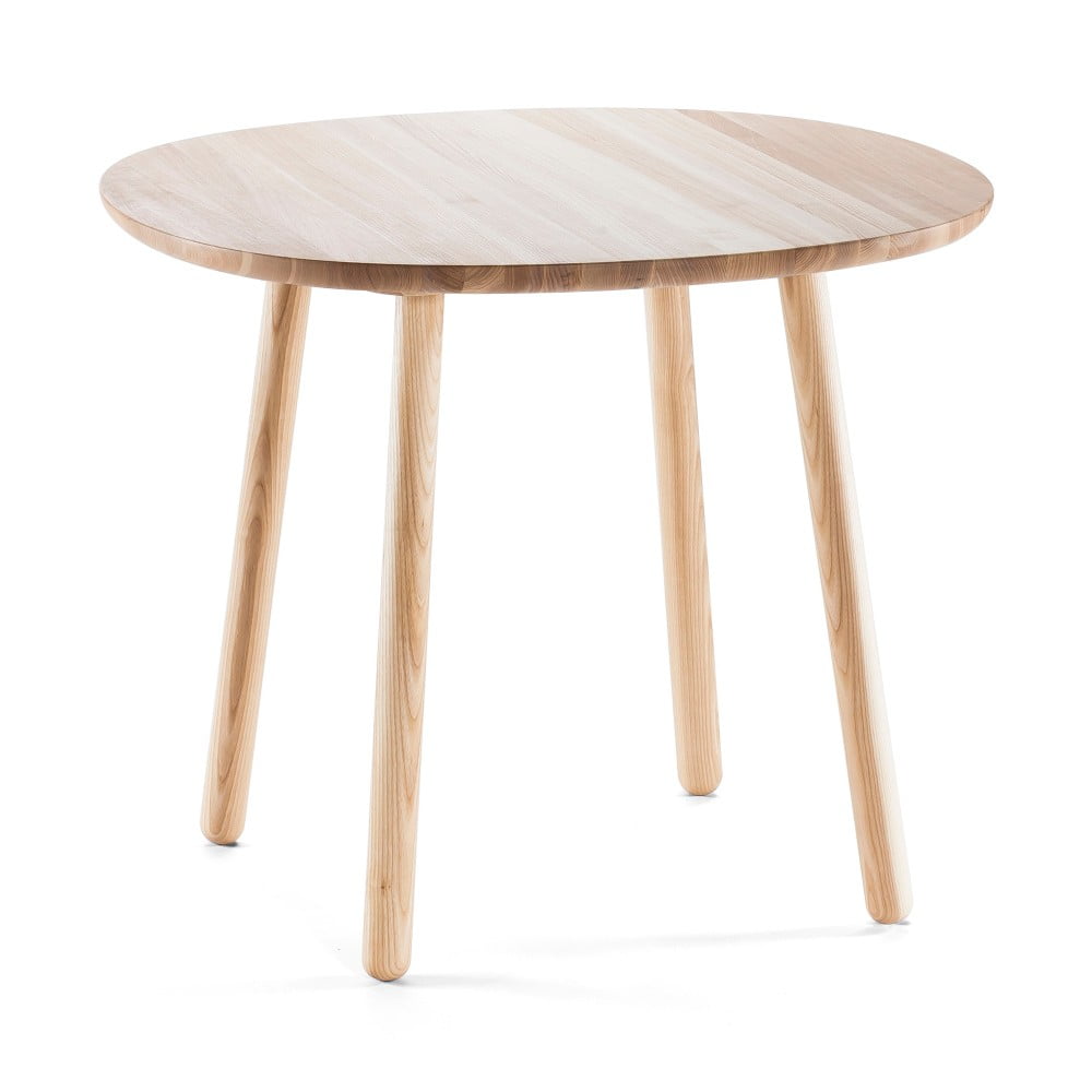 E-shop Prírodný jedálenský stôl z masívu EMKO Naïve, ⌀ 90 cm