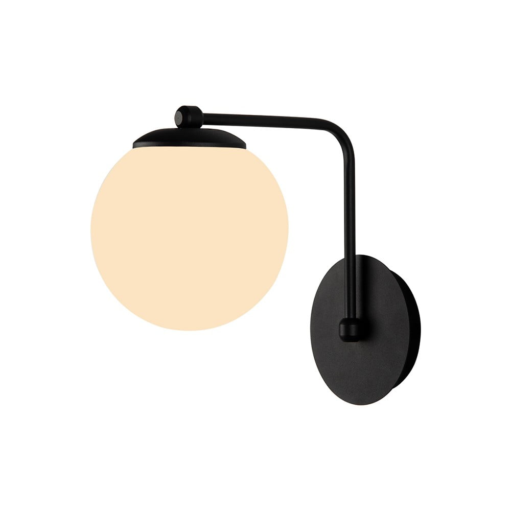 E-shop Čierne nástenné svietidlo Squid Lighting Star, výška 22 cm