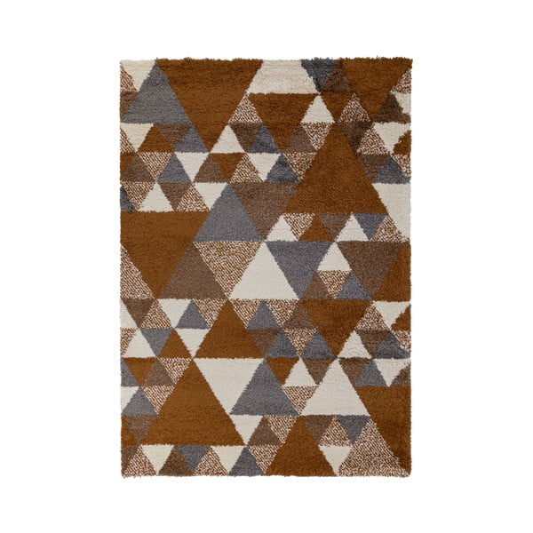 Oranžovo-sivý koberec Flair Rugs Nuru, 80 x 150 cm