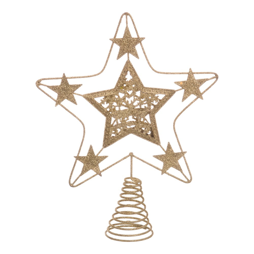 E-shop Hviezda na vianočný strom v zlatej farbe Casa Selección Terminal, ø 18 cm