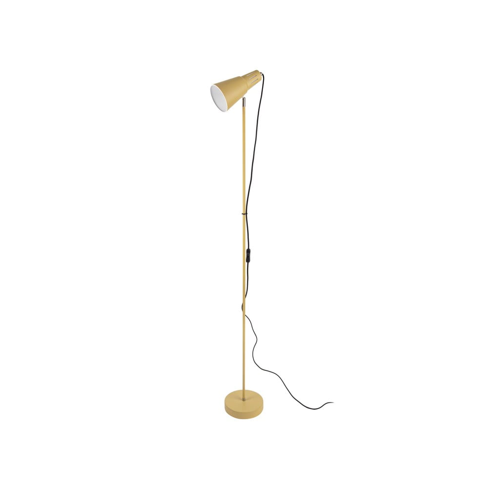 Obrázok Horčicovožltá stojacia lampa Leitmotiv Mini Cone, výška 147,5 cm