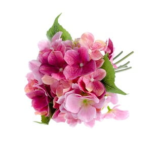 Ružový umelý kvet v štýle hortenzie Dakls