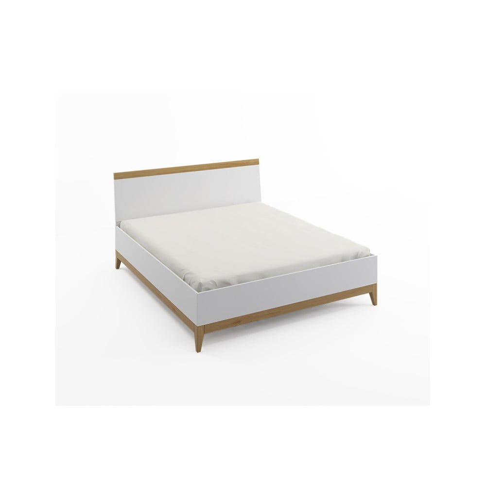 E-shop Dvojlôžková posteľ z masívneho borovicového dreva SKANDICA Livia BC, 160 x 200 cm