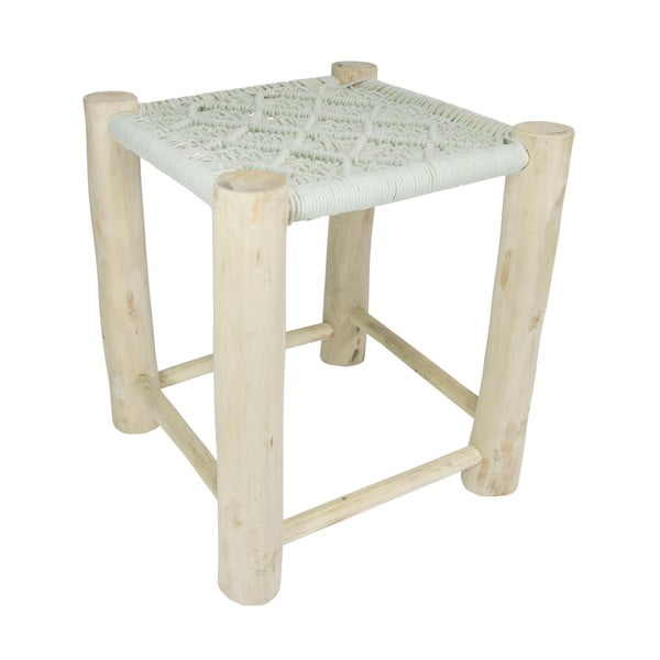 Mentolovozelená drevená stolička HF Living, 40 × 40 cm