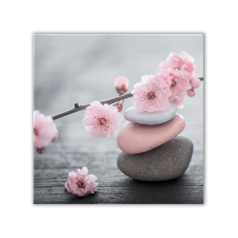 Obrázok Obraz Styler Glasspik Spa & Zen Pink Stone, 30 × 30 cm