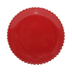 Rubínovočervený kameninový dezertný tanier Costa Nova Pearl, ⌀ 22 cm