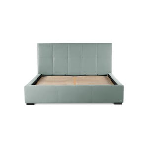 Mentolovozelená dvojlôžková posteľ s úložným priestorom Guy Laroche Home Allure, 140 × 200 cm