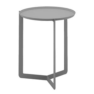 Svetlosivý príručný stolík MEME Design Round, Ø 40 cm